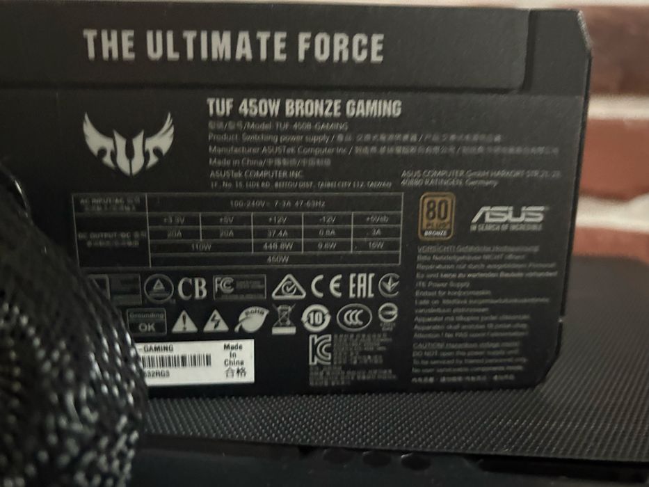 Carcasă pc ATX + sursă TUF 450w Bronze