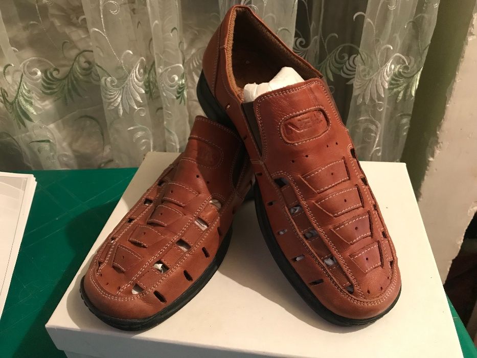 Кожанные мужские туфли