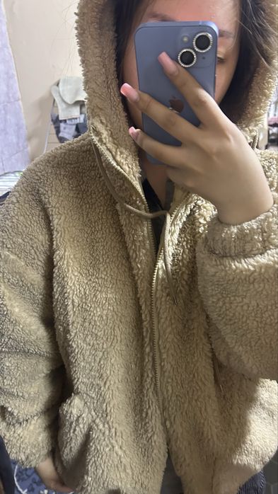 Куртка альпака с капюшоном