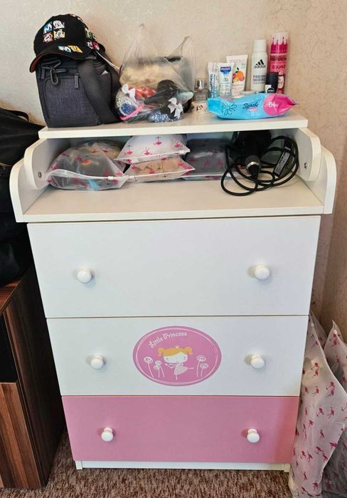 Black FRIDAY / бебешка КОШАРА Little Princess + СКРИН + ПОВИВАЛНИК