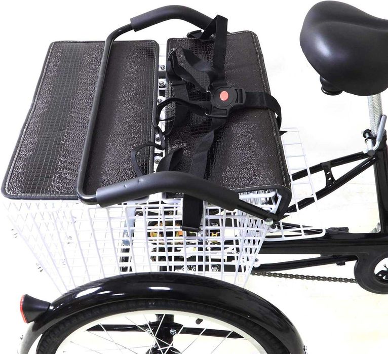 triciclu adult 20'' cu scaun copil si cos piata-produs nou