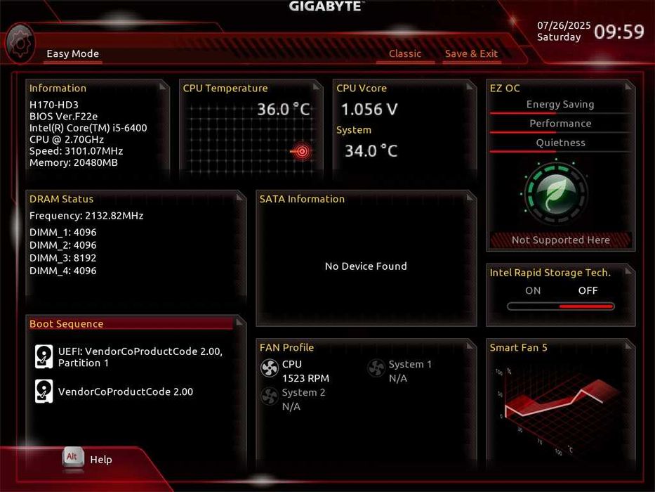 Дъно Дънна платка GIGABYTE GA-H170-HD3 1151 DDR4 до 64GB