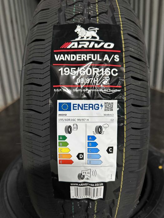 Нови Всесезонни Бусови Гуми Arivo Vanderful A/S 195/60R16C Нов Dot