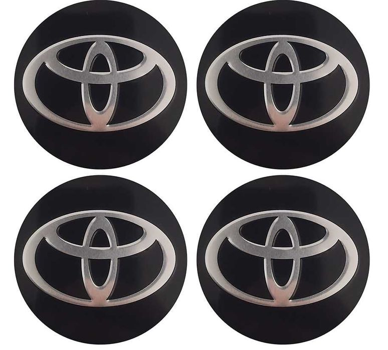 Алуминиеви стикери 65мм за тасове / за капачки за джанти / за Volkswagen VW Audi Renault Mazda Kia Subaru Hyundai Honda / нови самозалепващи емблеми