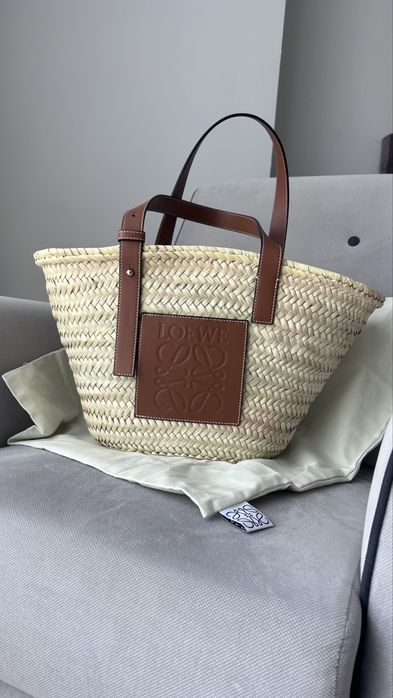 Соломенная сумка Loewe