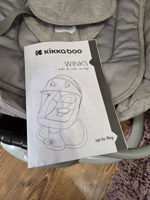 Kikka Boo бебешка люлка WINKS grey