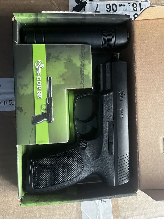Vand airsoft pistol combat zone cop sk CO2