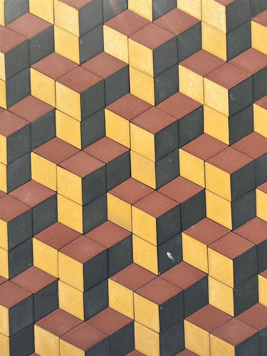 Брусчатка вибропрессованая Ромбик 3-D кирпичик