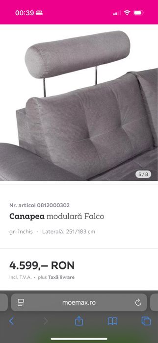 Canapea modulara