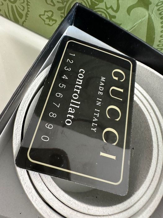 Gucci-Оригинален чисто нов дамски кожен колан 100 см