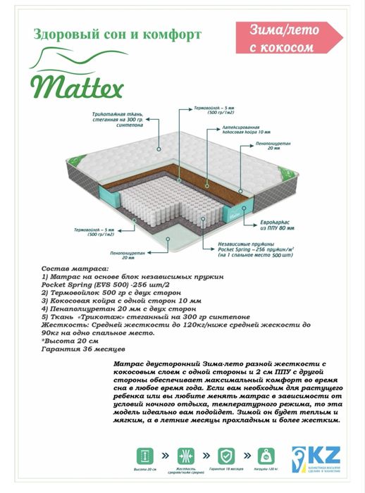Продам Матрас , в прекрасном состоянии .