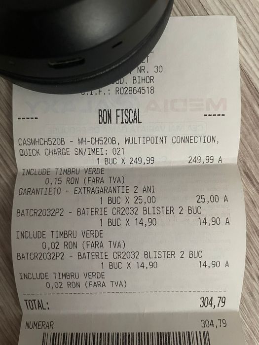 Căști Sony WH-CH520