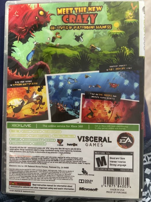продам б/у диск реймен (rayman] на XBOX 360