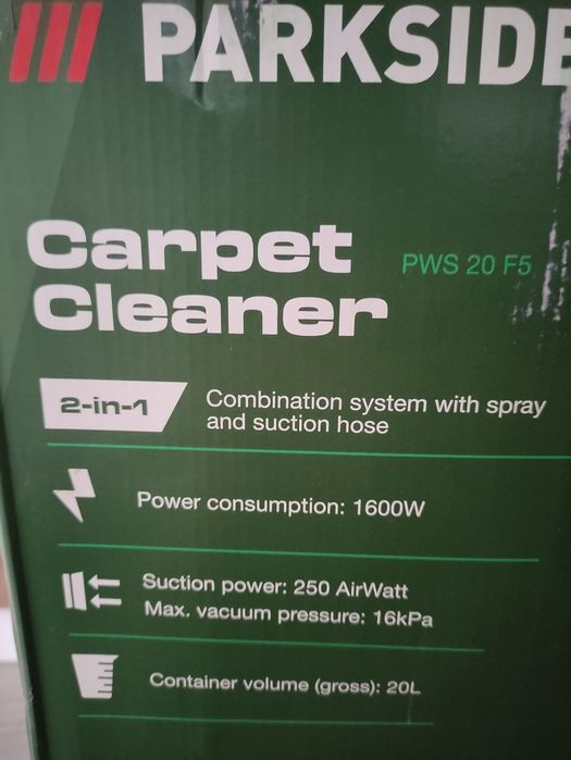 Aspirator cu injectie extractie Parkside PWS 20 F5 1600 W