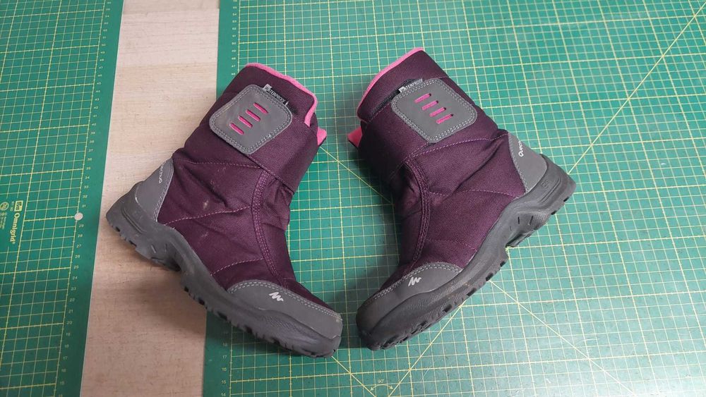 Cizme ghete impermeabile zapada copii fete 32 33 decathlon QUECHUA