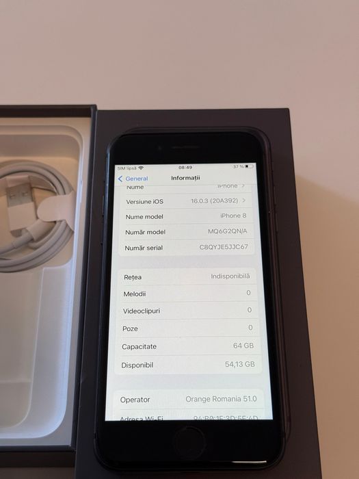 iPhone 8 Black Impecabil