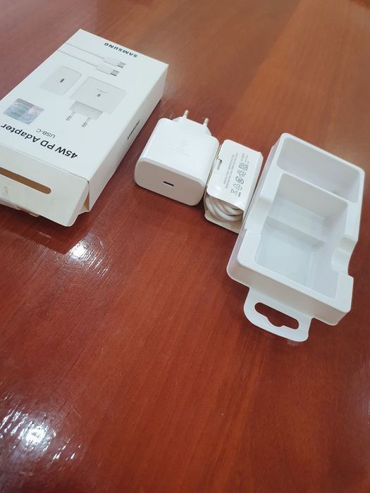 Yangi Samsung 45W PD Adapter — Original, Paketda