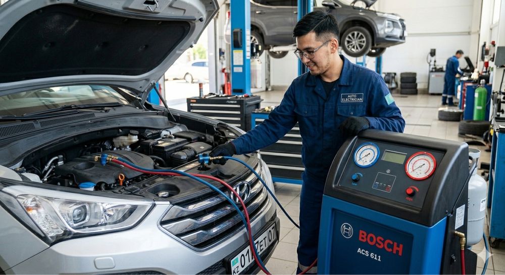 Заправка автокондиционеров. Диагностика и ремонт систем АС