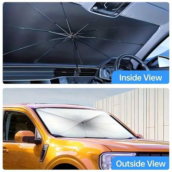 Сенник - чадър за предното стъкло на вашия автомобил, кола за лятото