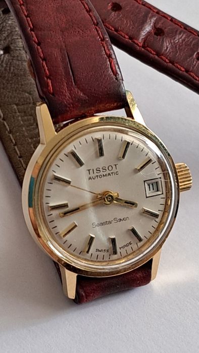 Ceas de Aur 18 K Automatic de damă Tissot Seastar Seven