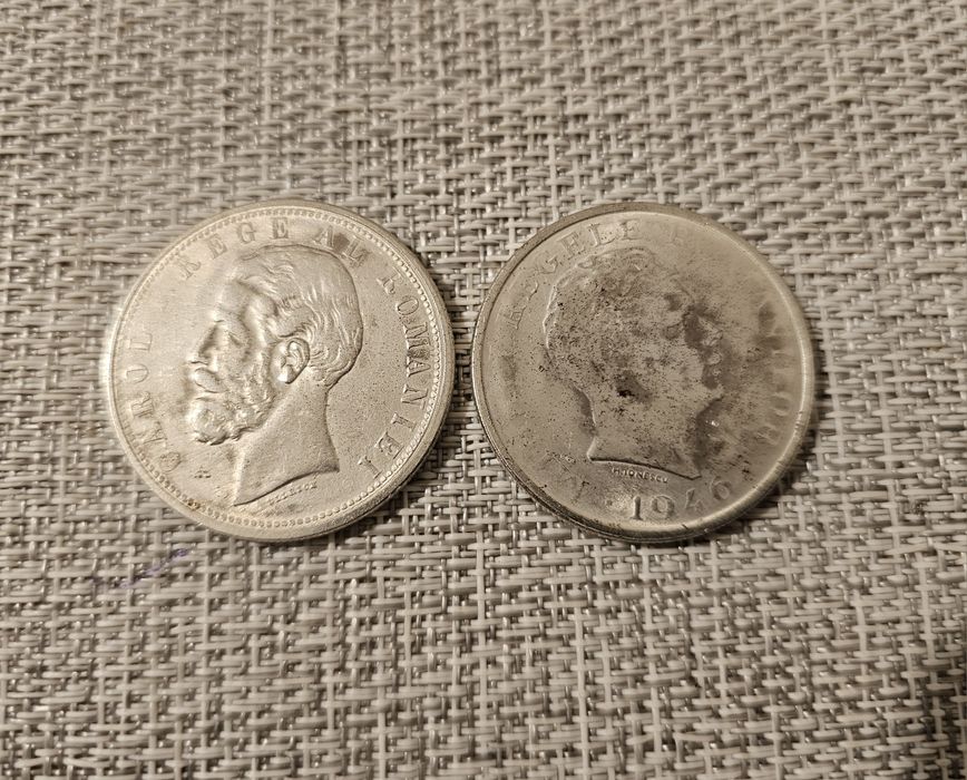 Monete vechi romanesti 5lei, 500lei