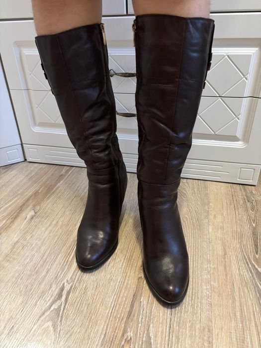 Продам сапоги кожаные, натуралка