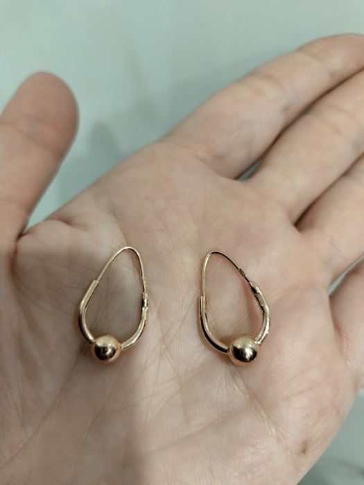 Советские серьги 583 пробы
