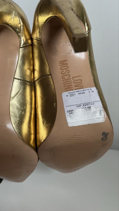 Moschino Love Moschino auriu piele 38