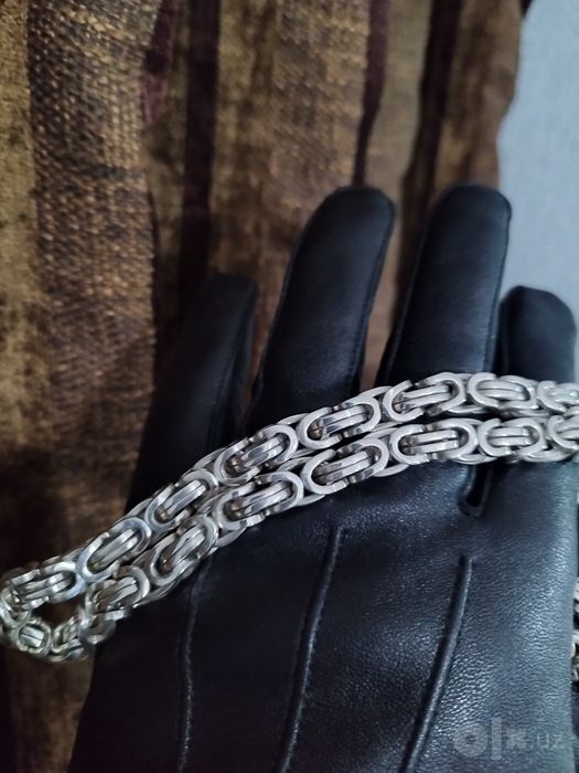 Цепь серебренная мужская