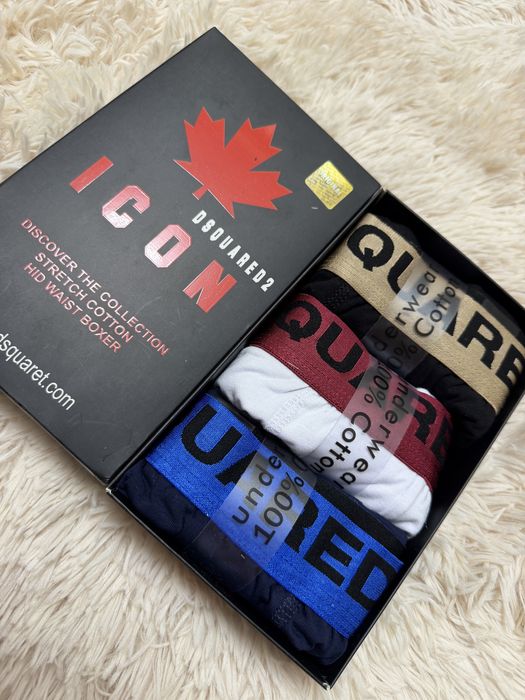 Set de 3 boxeri Dsquared 2 Icon M si XL