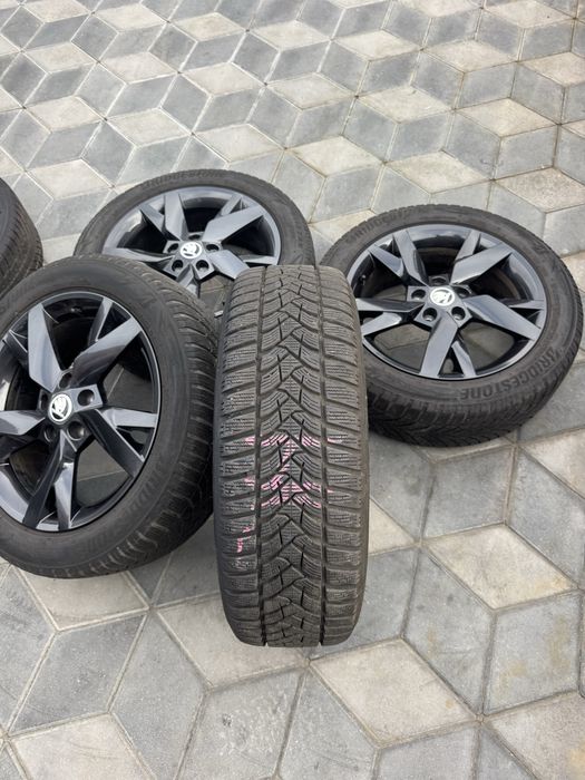 Jante Orig”Skoda R17(5x112)”Octavia 4/3/2/Karoq/Kodiaq/Superb/Yeti/Vw/Audi/Seat~Negre”