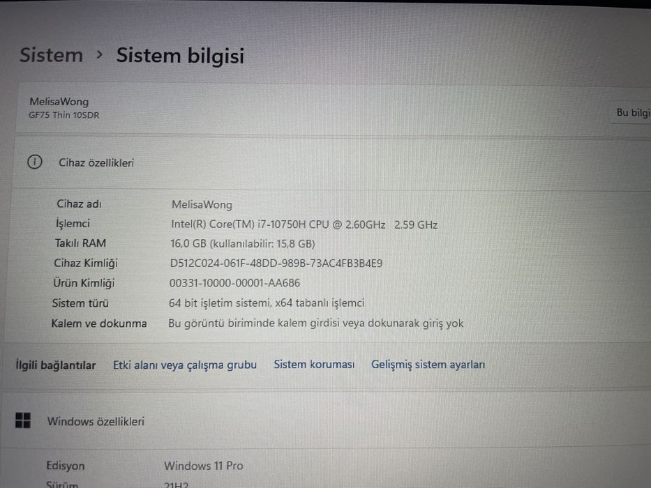 MSİ геймърски лаптоп