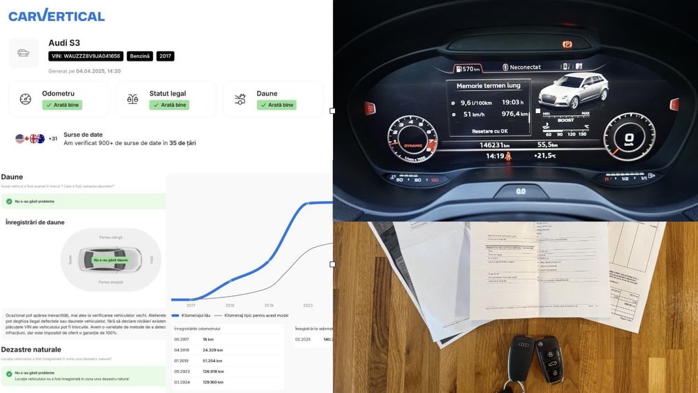 Audi S3 Sportback 8V Facelift 2.0 TFSI quattro, trapă, piele, B&O