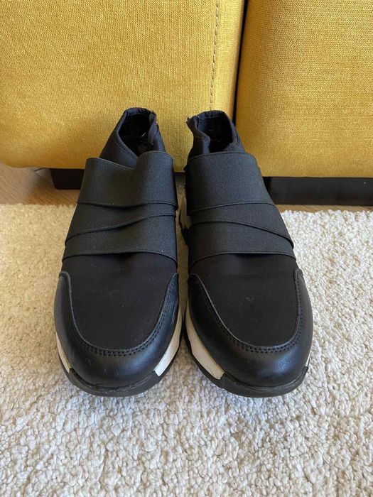 Дамски маратонки черни - Sevety8 Hush Puppies