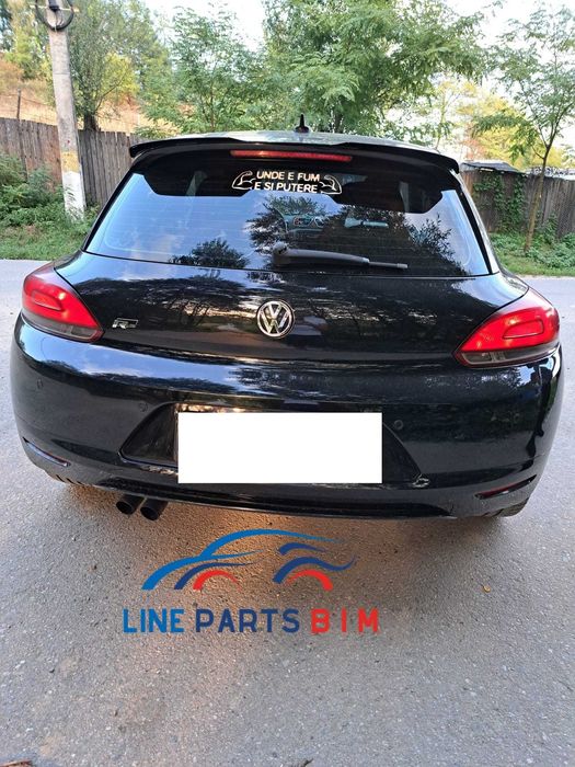 Eleron Prelungire Lip Haion Volkswagen VW Scirocco 2015+ Negru Lucios
