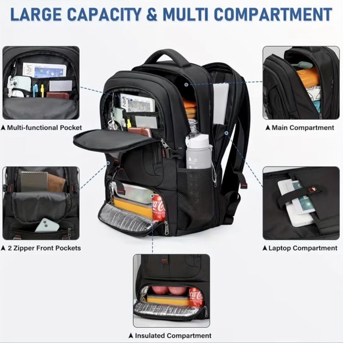 Мъжки удобни професионални раници50L•Универсални,обемни и функционални