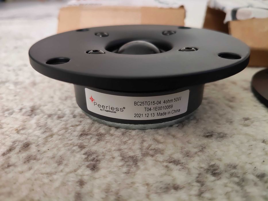 Difuzoare Peerless by Tymphany BC25TG15-04 (set 2 buc) – Tweeter silk dome 1", sunet Hi-Fi