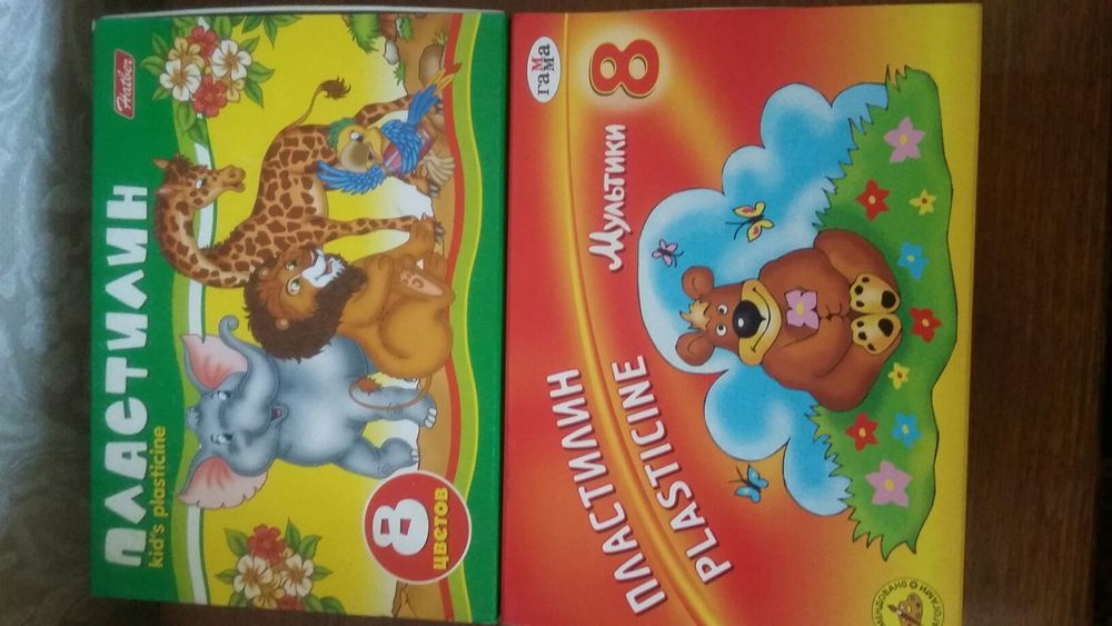 Продам пластилин 8 цветов