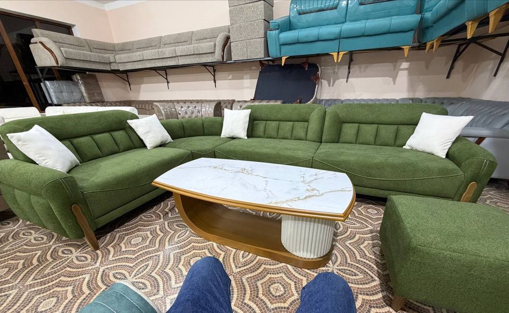 Yumshoq mebel sifatiga kafolat beramiz  ichlari sasna oyoqlari yongʻoq