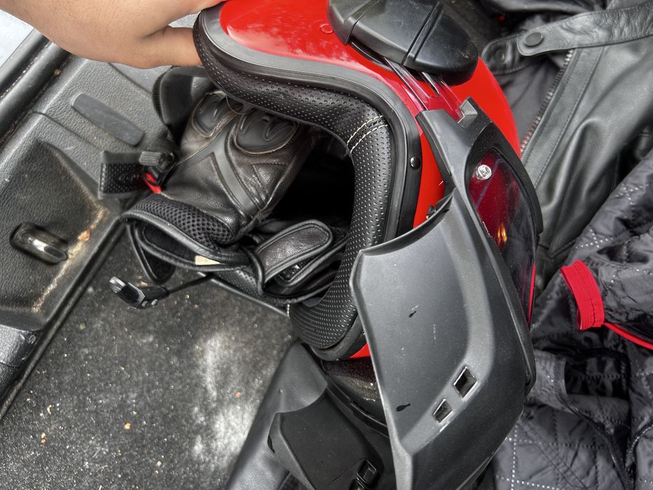 Casca moto plus geaca moto