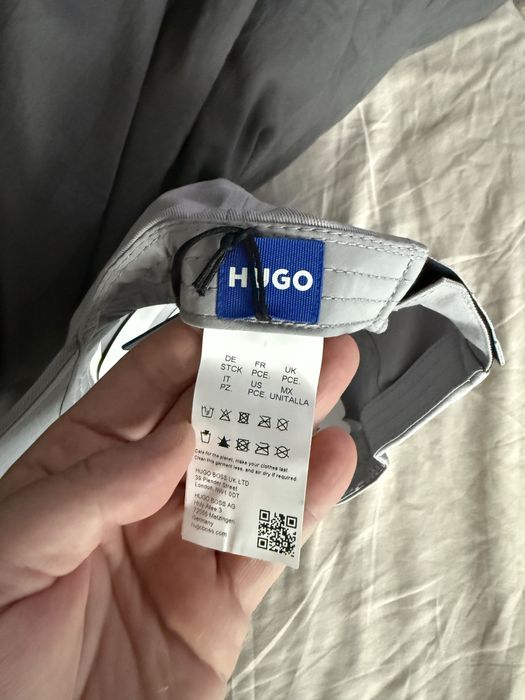 HUGO Jinko sapca unisex gri cu logo albastru marime OS noua originala