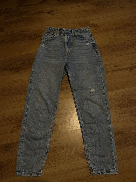 Дълги сини дънки