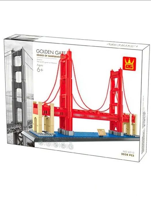 Конструктор Wange Мост Золотые Ворота, США 2038 деталей