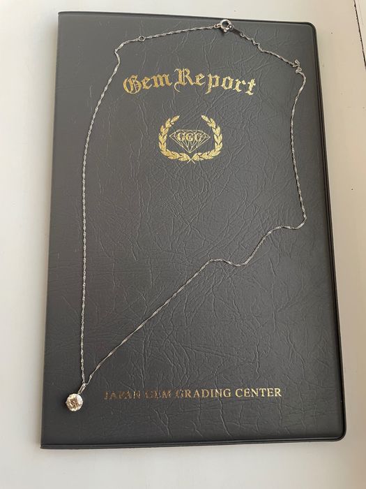 Lant din platina cu diamant natural  fancy  brown  0,70ct