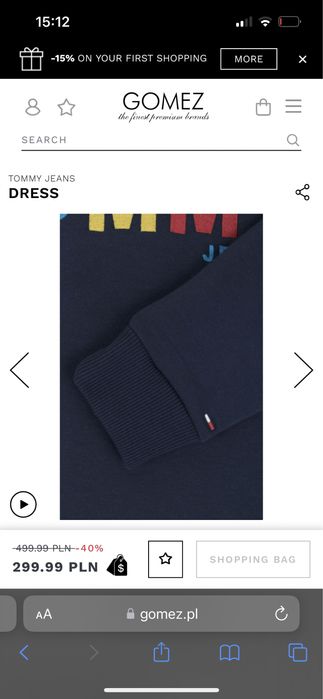 Rochie tommy jeans (hilfinger) noua, marimea XS