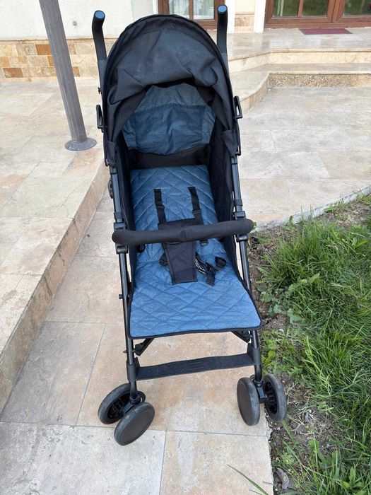 Carucior Sport Smiki Hurricane, albastru-negru