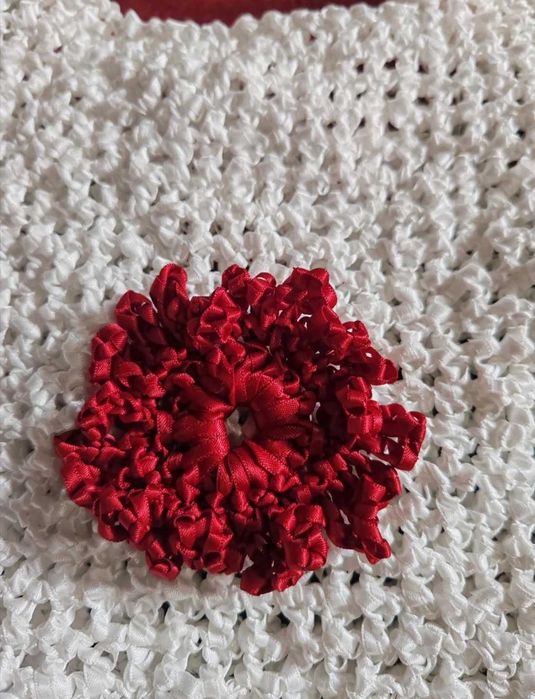 Geantă croșetată handmade de damă din poliester