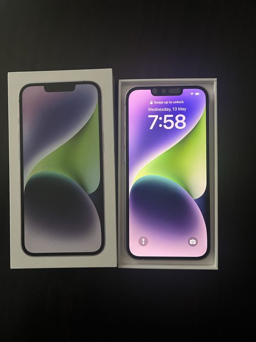 iPhone 14 128GB Purple с подарък четири калъфчета