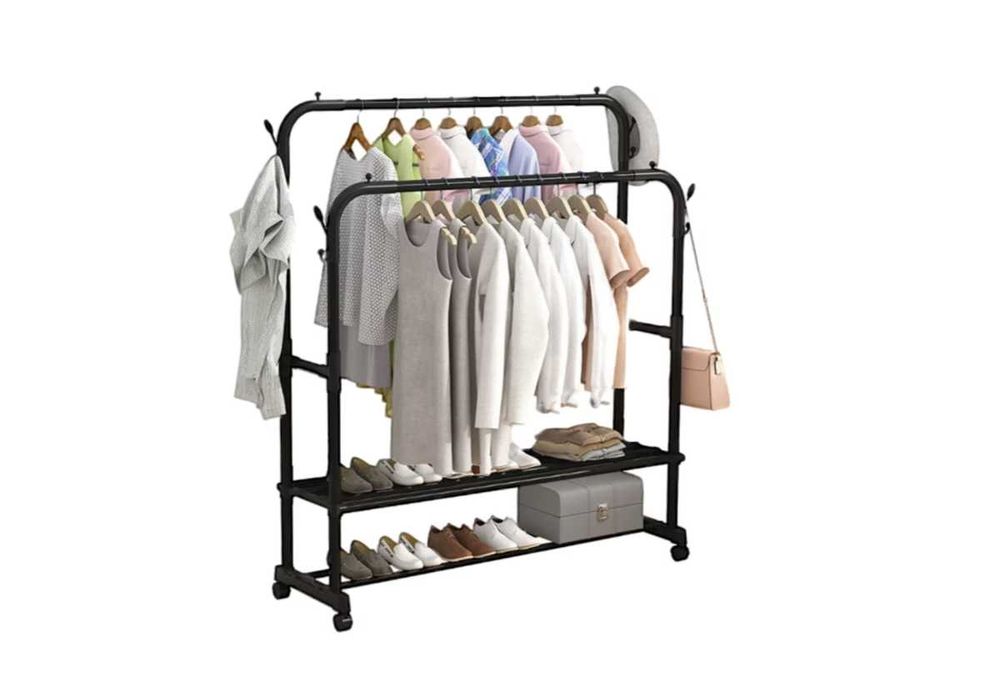 Suport Haine / Incaltaminte Otel 88x44x144/160 cm