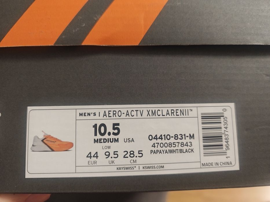 Adidasi McLaren Papaya marimea 44 produs nou - nepurtat